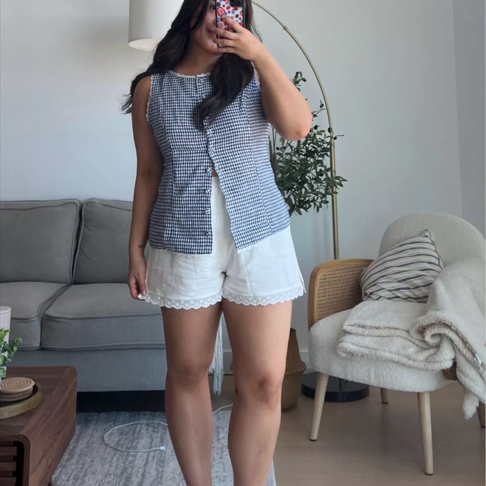 Reformation Amela Linen Top